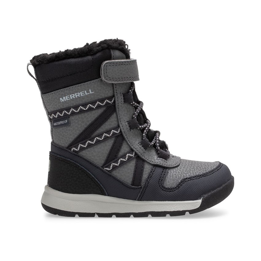 Bottes Merrell Snow Crush 2.0 Waterproof Jr. Grise Enfant | G.O.CCUP